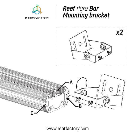 Reef Factory Bar Mounting bracket