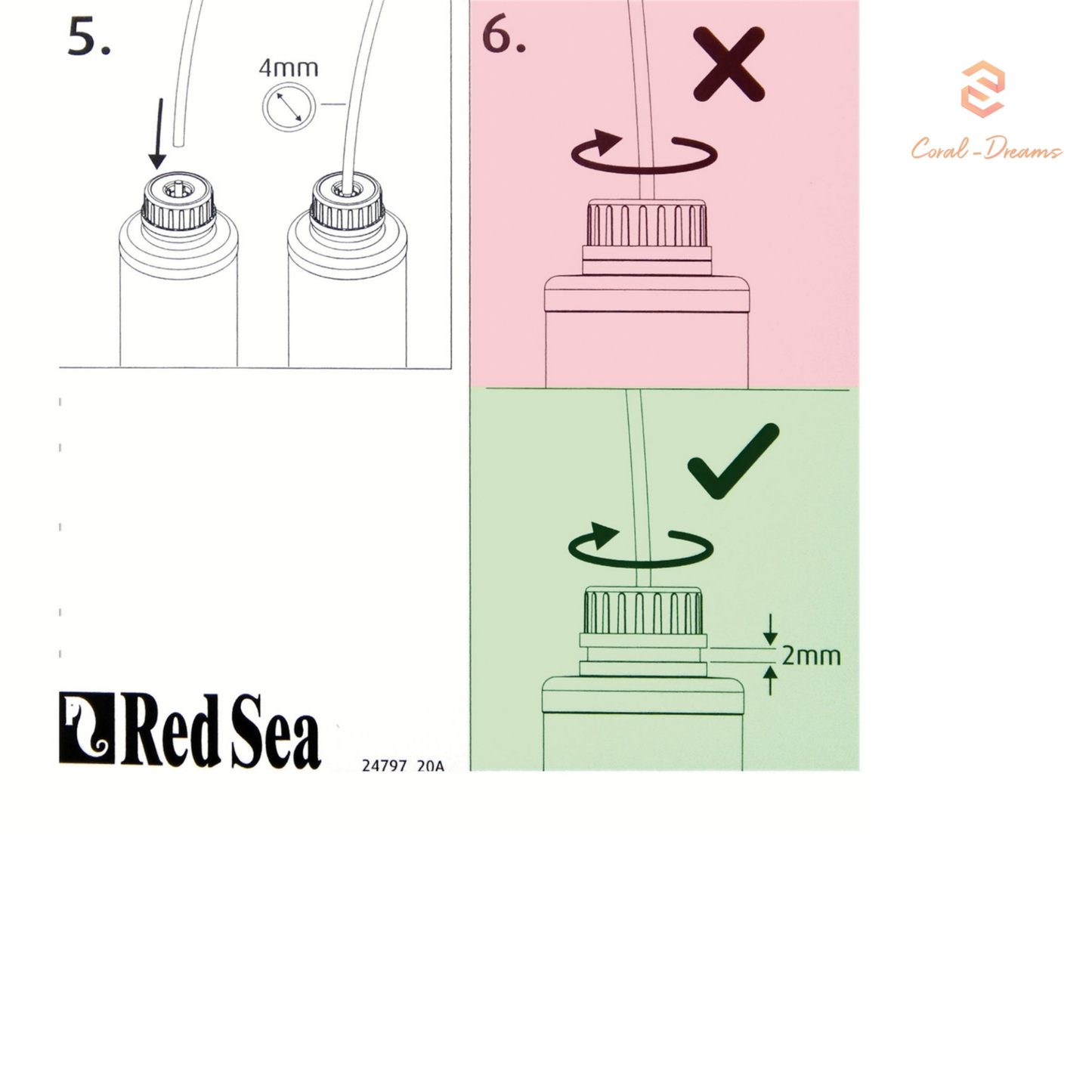 Red Sea RCP Schlauch für Dosierkappen (2 stück) R22209