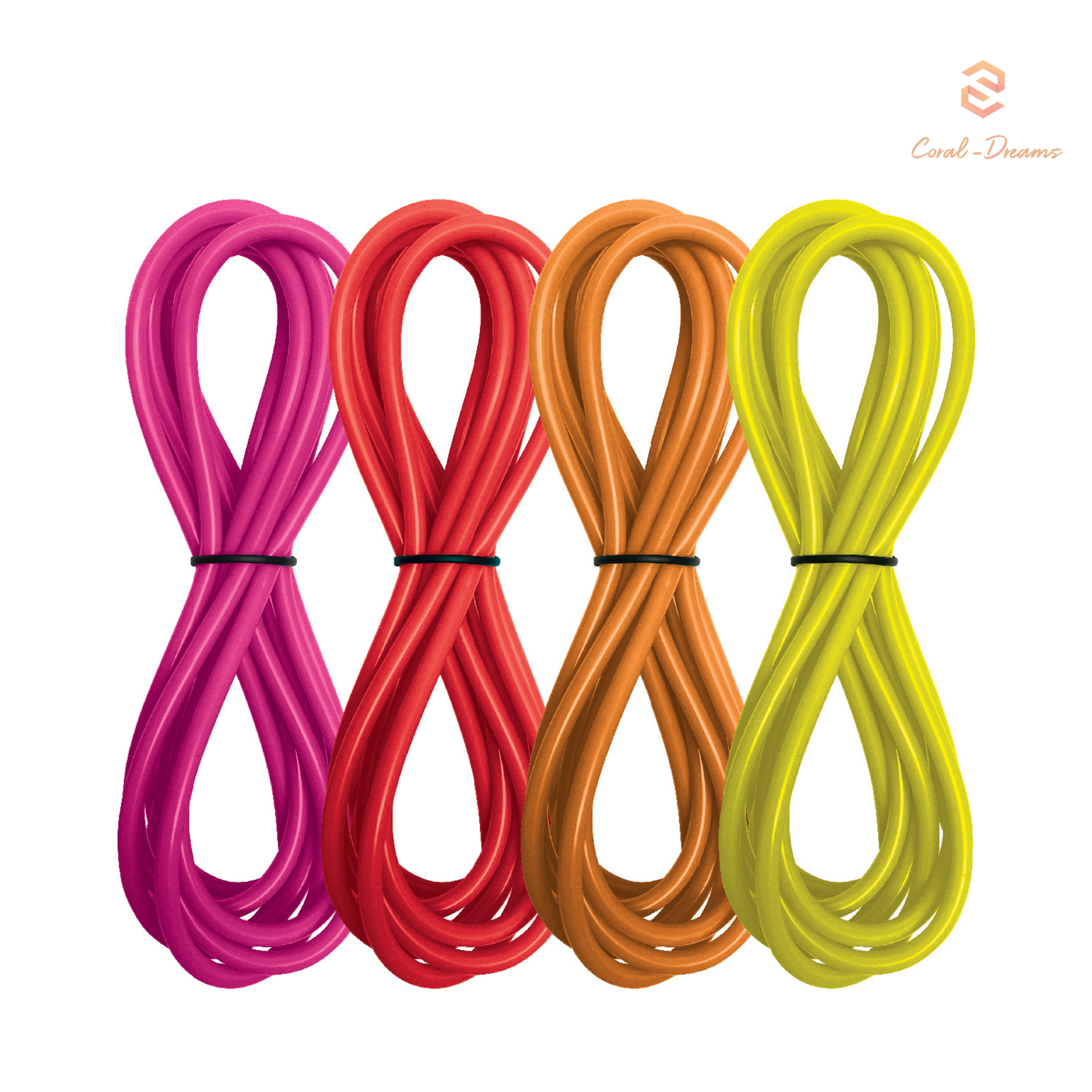 Red Sea ReefDose Schläuche 4 x 3 m (10') Rot-Gelb R35359