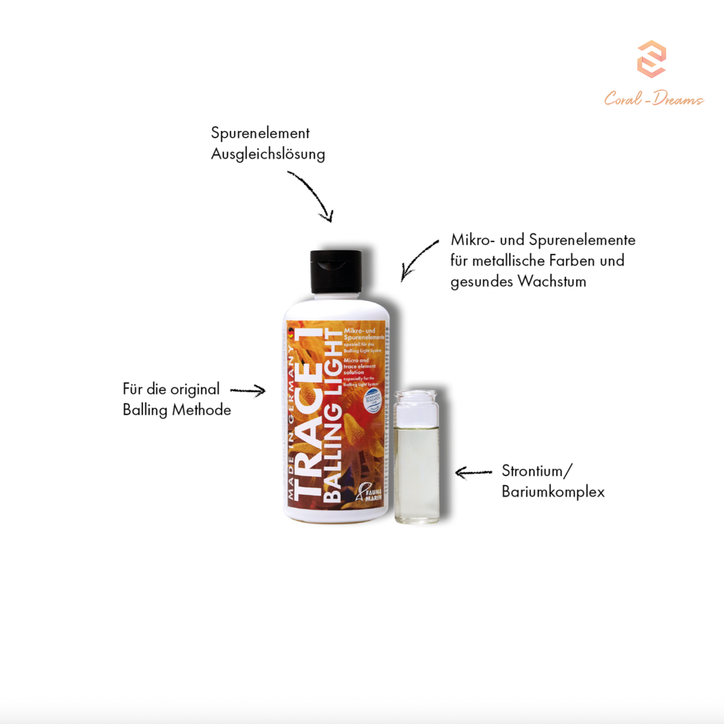 Fauna Marin Balling Light Trace 1 Metallic Color & Grow 250 ml