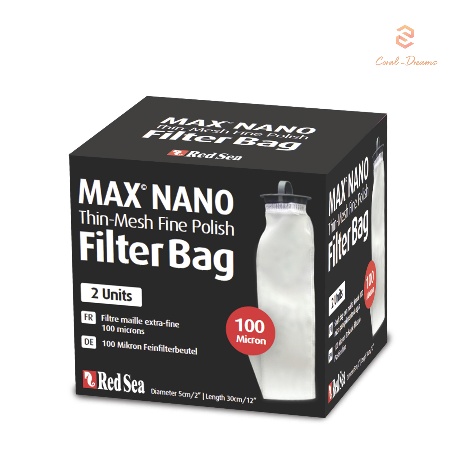 Red Sea MAX®-Nano Gewebe Filter 100 Micron (2 Stück) R40581
