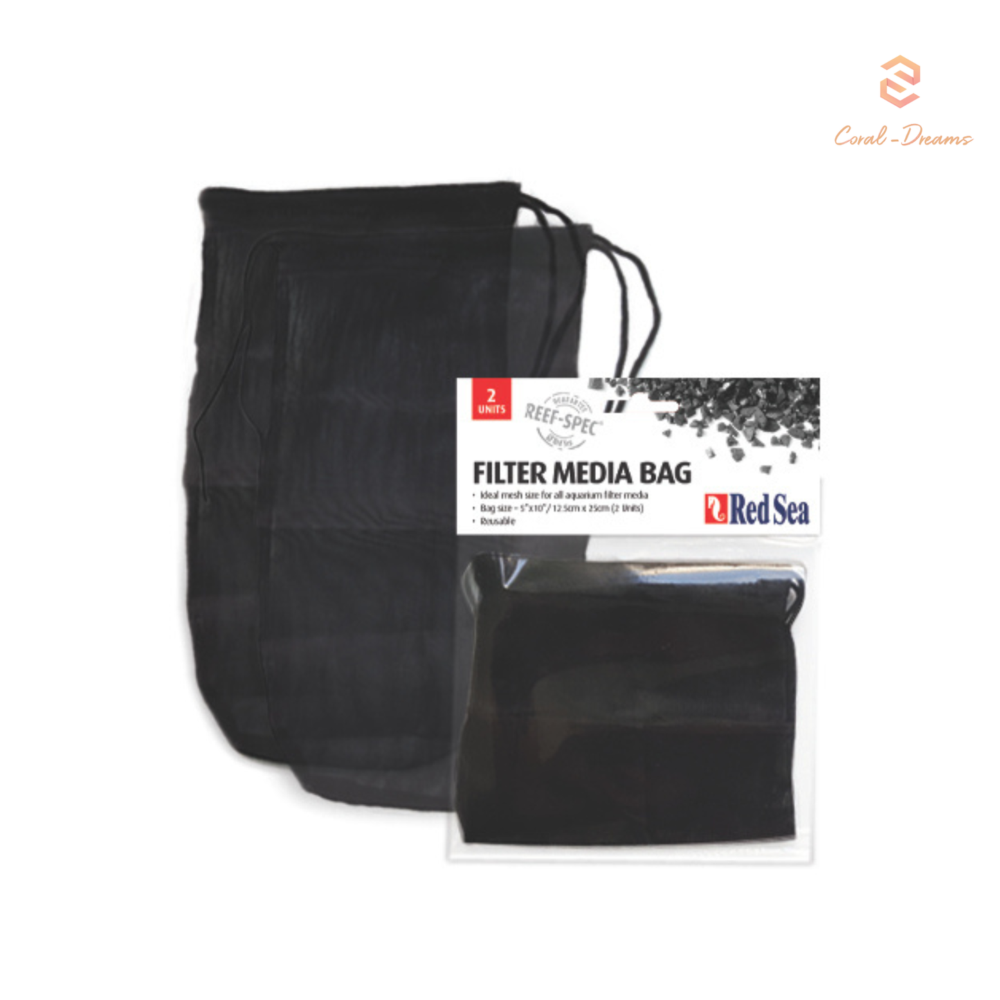 Red Sea Filter Media Bag 1000ml (10"x5.5")  2 Stück R37401