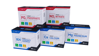 Reef Factory Smart Test Kit 5er Set KH, Ca, Mg, PO4, NO3