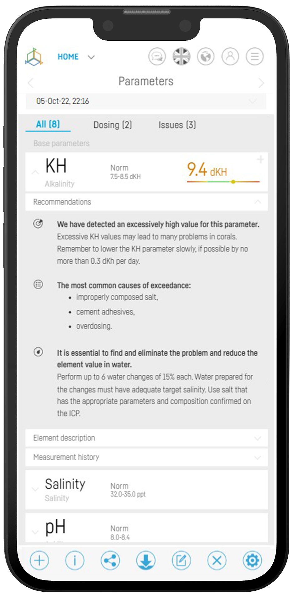 Reef Factory Smart Test Kit KH Karbonathärte