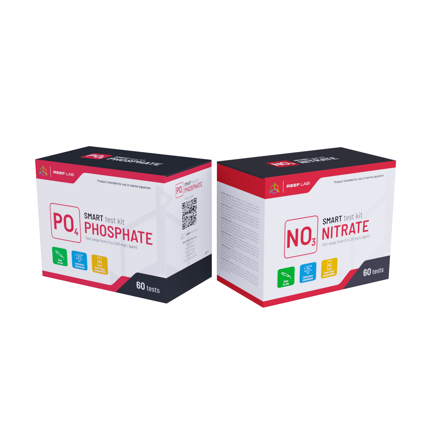 Reef Factory Smart Test Kit 2er Set PO4 + NO3