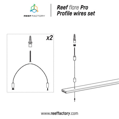 Reef Factory Reef flare Pro Profile wires Set