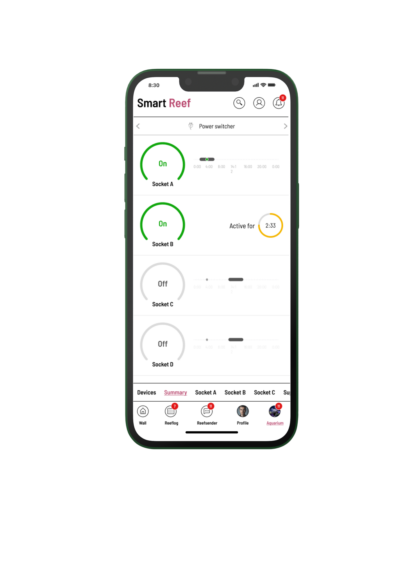 Reef Factory Power Switcher X4 Steckdose
