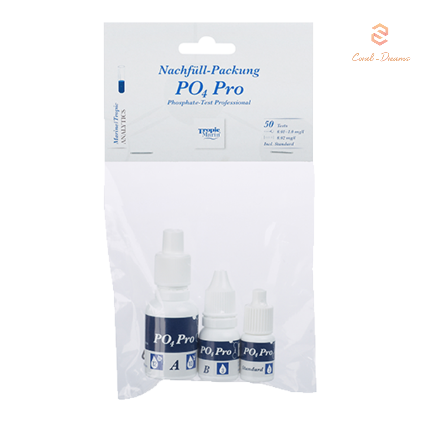 Tropic Marin PO4 Phosphat-Test Professional Test Nachfüllpack